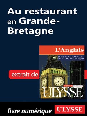 cover image of Au restaurant en Grande-Bretagne (Guide de conversation)